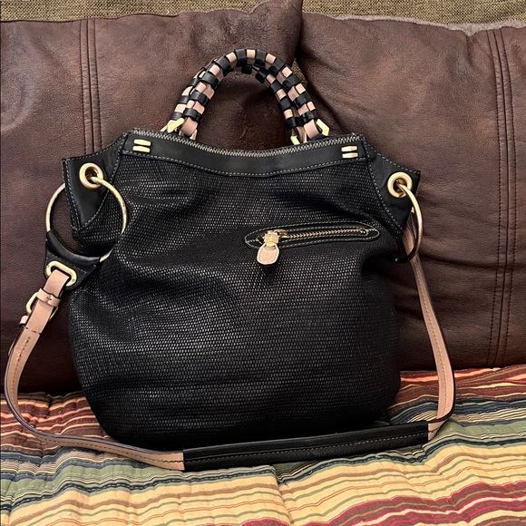 orYANY Black Handbag with Green Interior - Picture 1 of 10